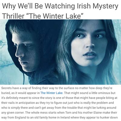 Why We’ll Be Watching Irish Mystery Thriller “The Winter Lake”